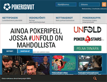 Tablet Screenshot of pokerisivut.com